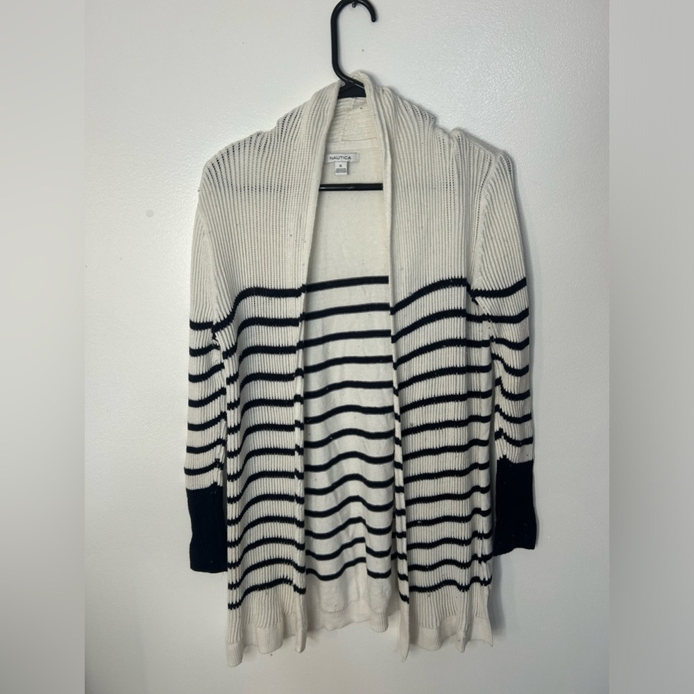 Nautica Striped Cardigan